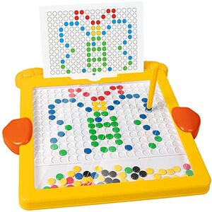 BIUBIULOVE Grande Planche à Dessin Magnétique pour Enfants,Grand Doodle Board avec Stylo Magnétique Et Perles,Planche à Dessin Magnétique Dot Art Magnetic Doodle Board pour Les Tout-Petits (Grand) - Publicité