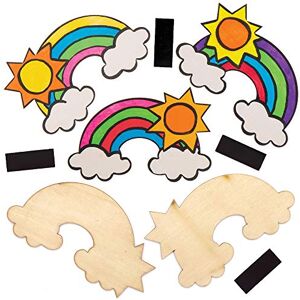 Baker Ross Aimants en Bois motif Arc en Ciel Lot de 10, Activités Manuelles pour Enfants (AT741) - Publicité Baker Ross Aimants en Bois motif Arc en Ciel Lot de 10, Activités Manuelles pour Enfants (AT741) - Publicité