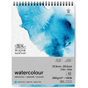 Winsor & Newton Papier, Mélange de 25% Coton et Fibres de Cellulose, Bloc Spirale Grain Fin 300G 27,9X35,6Cm 12F, Set de 12 Pièces - Publicité Winsor & Newton Papier, Mélange de 25% Coton et Fibres de Cellulose, Bloc Spirale Grain Fin 300G 27,9X35,6Cm 12F, Set de 12 Pièces - Publicité