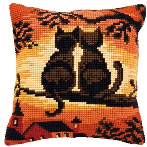 Vervaco Kit de coussin broderie au point de croix - Publicité Vervaco Kit de coussin broderie au point de croix - Publicité