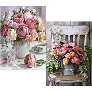 Pinenuts Lot de 2 kits de peinture diamant Rose et fleur 5D Peinture diamant par numéro Peinture diamant Images artistiques Kit d'accessoires pour la maison, le mur et l'entrée - Publicité Pinenuts Lot de 2 kits de peinture diamant Rose et fleur 5D Peinture diamant par numéro Peinture diamant Images artistiques Kit d'accessoires pour la maison, le mur et l'entrée - Publicité