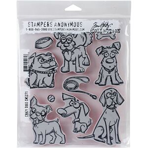 Tim Holtz Crazy Dogs - Tampons - Publicité Tim Holtz Crazy Dogs - Tampons - Publicité