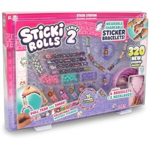Sticki Rolls Sky Castle Sticki Station S2, autocollants à partager portables, kit de bijoux, bracelets et colliers - Publicité Sticki Rolls Sky Castle Sticki Station S2, autocollants à partager portables, kit de bijoux, bracelets et colliers - Publicité