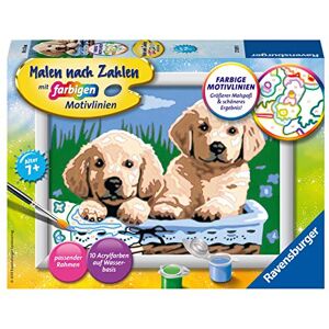 Ravensburger CreArt 27839 Jolis Chiots Chiens à Peindre par numéros pour Enfants de 7 Ans et Plus, Set de Peinture avec Cadre, Pinceau et peintures acryliques, Cadeau pour Filles et garçons - Publicité Ravensburger CreArt 27839 Jolis Chiots Chiens à Peindre par numéros pour Enfants de 7 Ans et Plus, Set de Peinture avec Cadre, Pinceau et peintures acryliques, Cadeau pour Filles et garçons - Publicité