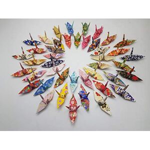 Origamipolly Lot de 100 grues en papier washi pour origami Motifs mélangés 7,6 x 7,6 cm Impression japonaise Chiyogami Décoration - Publicité Origamipolly Lot de 100 grues en papier washi pour origami Motifs mélangés 7,6 x 7,6 cm Impression japonaise Chiyogami Décoration - Publicité