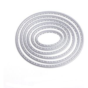 MEIKONG Argent Ovale en Acier Au Carbone Meurt Poinçons Pochoirs Bricolage Scrapbook Album Papier Carte Embosser Artisanat - Publicité MEIKONG Argent Ovale en Acier Au Carbone Meurt Poinçons Pochoirs Bricolage Scrapbook Album Papier Carte Embosser Artisanat - Publicité
