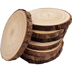 William Craft Rondin de Bois sans Trou 8 Pcs Diamètre 14-15cm Tranches de Bois Naturel Convient pour Decoration Noel Bois Marque Place Mariage Pyrograveur Bois - Publicité William Craft Rondin de Bois sans Trou 8 Pcs Diamètre 14-15cm Tranches de Bois Naturel Convient pour Decoration Noel Bois Marque Place Mariage Pyrograveur Bois - Publicité