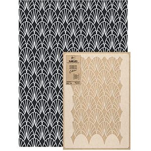 Nakleo Pochoir Mural pour Peinture Grand Format 59x95cm, Modèle Répétitif en Plastique, Réutilisable, Palmier Art Déco Géométrique, DIY Bricolage Artisanat Décoration a Peindre - Publicité Nakleo Pochoir Mural pour Peinture Grand Format 59x95cm, Modèle Répétitif en Plastique, Réutilisable, Palmier Art Déco Géométrique, DIY Bricolage Artisanat Décoration a Peindre - Publicité