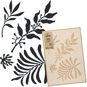 Nakleo Pochoir pour Peinture Murale Grand Format 43x64cm, Modèle en Plastique et Réutilisable, Feuilles Peintes Main, DIY Bricolage Artisanat Décoration a Peindre, Bois Tissu Mueble - Publicité Nakleo Pochoir pour Peinture Murale Grand Format 43x64cm, Modèle en Plastique et Réutilisable, Feuilles Peintes Main, DIY Bricolage Artisanat Décoration a Peindre, Bois Tissu Mueble - Publicité