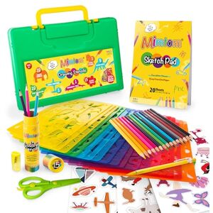 Mimtom Kit de Pochoirs à Dessiner pour Enfants Pochoirs Plastiques avec Plus de 370 Formes pour des Heures d’Amusement de Créativité Jouet Éducatif Sûr à Partir de 3 Ans et + - Publicité Mimtom Kit de Pochoirs à Dessiner pour Enfants Pochoirs Plastiques avec Plus de 370 Formes pour des Heures d’Amusement de Créativité Jouet Éducatif Sûr à Partir de 3 Ans et + - Publicité