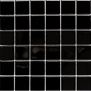 conwire Lot de 10 feuilles de mosaïque carrée en céramique Noir brillant 48 x 48 x 6 mm Dimensions de la feuille : 300 x 300 mm - Publicité conwire Lot de 10 feuilles de mosaïque carrée en céramique Noir brillant 48 x 48 x 6 mm Dimensions de la feuille : 300 x 300 mm - Publicité