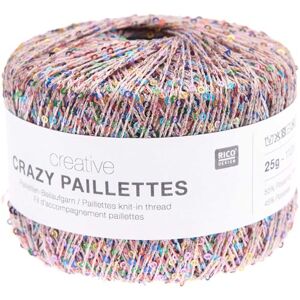 Rico Design Fil pailleté multicolore 110 m, 25 g, mélange polyamide-polyester - Publicité Rico Design Fil pailleté multicolore 110 m, 25 g, mélange polyamide-polyester - Publicité