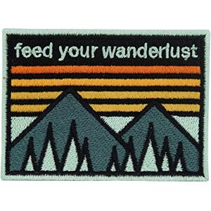 Finally Home Patch thermocollant Écusson de montagne, repassable, randonnée, camping rétro - Publicité Finally Home Patch thermocollant Écusson de montagne, repassable, randonnée, camping rétro - Publicité