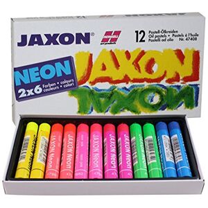 Honsell Jaxon 47408 Lot de 12 pastels à l'huile 2 x 6 couleurs fluo dans un étui en carton Couleurs brillantes et résistantes à la lumière pour artistes, peintres amateurs, enfants, école, cours d'art, sans polluants - Publicité Honsell Jaxon 47408 Lot de 12 pastels à l'huile 2 x 6 couleurs fluo dans un étui en carton Couleurs brillantes et résistantes à la lumière pour artistes, peintres amateurs, enfants, école, cours d'art, sans polluants - Publicité
