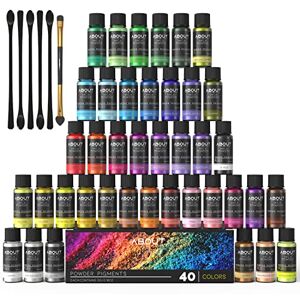 About life Poudre de Mica 40 Couleurs × 5g Colorant Resine Epoxy Poudre, Colorant de Savon, Pour Bougie, Vernis à Ongle, époxy - Publicité About life Poudre de Mica 40 Couleurs × 5g Colorant Resine Epoxy Poudre, Colorant de Savon, Pour Bougie, Vernis à Ongle, époxy - Publicité