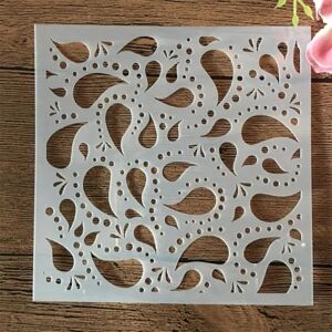 KOFORULAIG Pochoirs pour travaux manuels, 1 pochoir de 13 x 13 cm en forme de goutte d'eau pour peinture sur bois, modèle de dessin, décoration de scrapbooking, projets d'artisanat style 2 - Publicité KOFORULAIG Pochoirs pour travaux manuels, 1 pochoir de 13 x 13 cm en forme de goutte d'eau pour peinture sur bois, modèle de dessin, décoration de scrapbooking, projets d'artisanat style 2 - Publicité