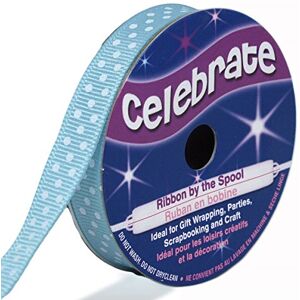 Celebrate Ribbon Distrifil Bobine de ruban gros grain long 5m larg 9mm Celebrate Bleu - Publicité Celebrate Ribbon Distrifil Bobine de ruban gros grain long 5m larg 9mm Celebrate Bleu - Publicité