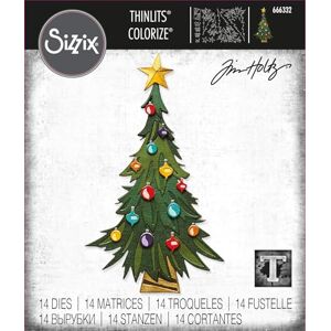 Tim Holtz Coupe arbre de Noël Colorize - Publicité Tim Holtz Coupe arbre de Noël Colorize - Publicité