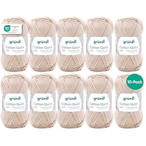 Fil Gründl Cotton Quick Uni - Tricot et crochet - 50g, 100% coton - Publicité Fil Gründl Cotton Quick Uni - Tricot et crochet - 50g, 100% coton - Publicité