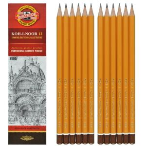 Koh-I-Noor Crayon KIN 12pcs H1500 en HB Grade Graphite - Publicité Koh-I-Noor Crayon KIN 12pcs H1500 en HB Grade Graphite - Publicité