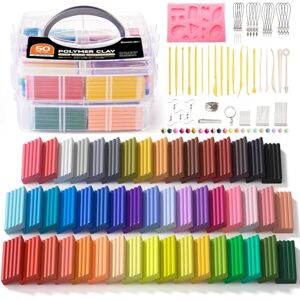 Shuttle Pâte Polymère, 50 Couleurs de Pâte a Modeler avec Outils de Modelage Accessoires, DIY Clay Kit Cuisson au four, Non Toxique pour Enfants - Publicité Shuttle Pâte Polymère, 50 Couleurs de Pâte a Modeler avec Outils de Modelage Accessoires, DIY Clay Kit Cuisson au four, Non Toxique pour Enfants - Publicité
