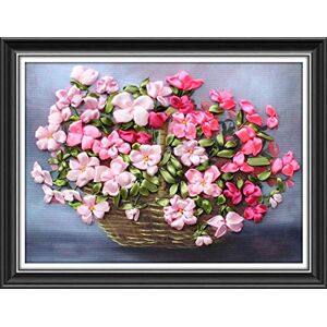 Aureate Handmade Ribbon Embroidery Kits Canvas 3D Wall Art Home Decoration DIY Needlepoint Tapestry Hanging Gift Charming Floral Basket 18 ×16 - Publicité Aureate Handmade Ribbon Embroidery Kits Canvas 3D Wall Art Home Decoration DIY Needlepoint Tapestry Hanging Gift Charming Floral Basket 18 ×16 - Publicité