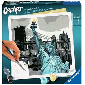 Ravensburger – CreArt Format carré 20 x 20 cm– New York City – Loisir créatif – Peinture par numéros – Adulte Activité détente et créative – Dès 12 Ans – 28998 – Version française - Publicité Ravensburger – CreArt Format carré 20 x 20 cm– New York City – Loisir créatif – Peinture par numéros – Adulte Activité détente et créative – Dès 12 Ans – 28998 – Version française - Publicité
