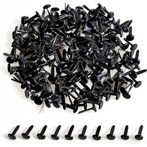 moinkerin 200 Pièces Attaches Parisiennes 8x14mm Mini Brads à Tête Métal Ronde Noir Attaché Parisienne pour DIY Scrapbooking Craft Papier Bricolage Estampage Accessoires - Publicité moinkerin 200 Pièces Attaches Parisiennes 8x14mm Mini Brads à Tête Métal Ronde Noir Attaché Parisienne pour DIY Scrapbooking Craft Papier Bricolage Estampage Accessoires - Publicité