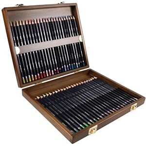 Derwent Studio Set de 48 Crayons de Couleurs dans un Coffret en Bois, Qualité Professionnelle, 0700822 - Publicité Derwent Studio Set de 48 Crayons de Couleurs dans un Coffret en Bois, Qualité Professionnelle, 0700822 - Publicité