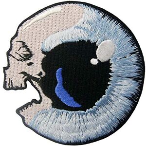 ZEGIN Patch brodé en forme de Globe oculaire crâne, à coudre ou à coller avec fer à repasser - Publicité ZEGIN Patch brodé en forme de Globe oculaire crâne, à coudre ou à coller avec fer à repasser - Publicité