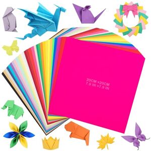 Uncle Paul Papier à Origami 300 Feuilles, 30 Couleurs Vives 20x20cm 80gsm Carré Double Face Pour Arts, Arts & Métiers Et École UAP060E - Publicité Uncle Paul Papier à Origami 300 Feuilles, 30 Couleurs Vives 20x20cm 80gsm Carré Double Face Pour Arts, Arts & Métiers Et École UAP060E - Publicité