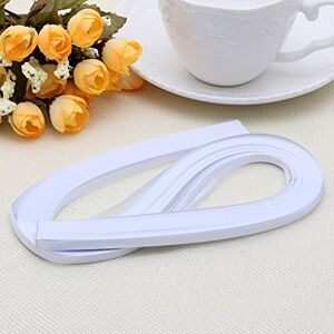 MYhose Note Papier 120 Bandes Quilling Papier 5mm Largeur Couleur Unie Papier Origami Bricolage Artisanat à la Main Blanc - Publicité MYhose Note Papier 120 Bandes Quilling Papier 5mm Largeur Couleur Unie Papier Origami Bricolage Artisanat à la Main Blanc - Publicité
