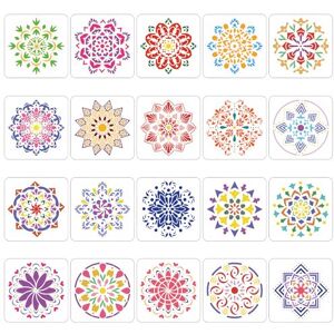 Luxvara 20 Pièces Pochoir Mandala de Peinture RéUtilisables, Peinture Pochoirs Réutilisables, Pochoir pour Peinture Mandala, Painting Template pour Scrapbooking Murale Meubles Bois, 20 x 20 cm - Publicité Luxvara 20 Pièces Pochoir Mandala de Peinture RéUtilisables, Peinture Pochoirs Réutilisables, Pochoir pour Peinture Mandala, Painting Template pour Scrapbooking Murale Meubles Bois, 20 x 20 cm - Publicité