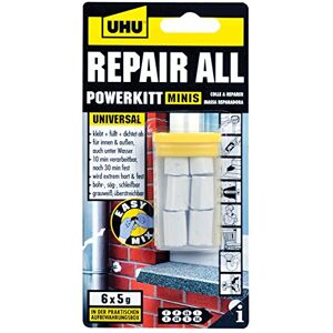 UHU 46720 Repair all Powerkitt Lot de 6 tubes de 5 g - Publicité UHU 46720 Repair all Powerkitt Lot de 6 tubes de 5 g - Publicité
