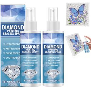 Eniyou 2 Pièces 100ml Colle Pour Diamond Painting Spray Scellant Pour Peinture Diamant En Spray Forte Adhérence Durable Ferme Transparente Sans Résidus Conserve Une Brillance Éclatante - Publicité Eniyou 2 Pièces 100ml Colle Pour Diamond Painting Spray Scellant Pour Peinture Diamant En Spray Forte Adhérence Durable Ferme Transparente Sans Résidus Conserve Une Brillance Éclatante - Publicité