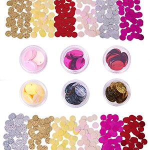 OLYCRAFT 6 Boîtes 12mm Plat Rond Paillettes Métalliques Lâches pour Bijoux, Broderie, Artisanat et Embellissement Couleur Mixte - Publicité OLYCRAFT 6 Boîtes 12mm Plat Rond Paillettes Métalliques Lâches pour Bijoux, Broderie, Artisanat et Embellissement Couleur Mixte - Publicité