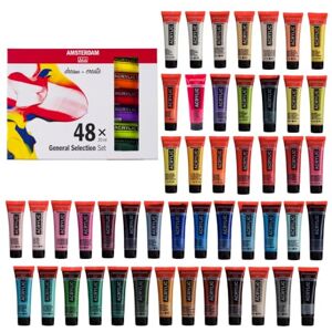 Amsterdam Standard Series Set de Peinture Acrylique pour Débutants Set d'Essai (48 x 20 ml) Sélection de Couleurs de Base - Publicité Amsterdam Standard Series Set de Peinture Acrylique pour Débutants Set d'Essai (48 x 20 ml) Sélection de Couleurs de Base - Publicité