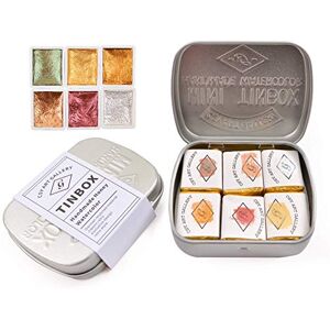 Set d'aquarelles artisanales : 6 demi-pastilles de couleurs dorées métalliques, avec paillettes, brillant solide et nacré, pour artistes, étudiants et amateurs. Publicité Set d'aquarelles artisanales : 6 demi-pastilles de couleurs dorées métalliques, avec paillettes, brillant solide et nacré, pour artistes, étudiants et amateurs. Publicité