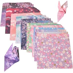 Alyxen Lot de 120 Feuilles de Papier Pliable pour Origami-15 x 15 cm-Motif Fleurs de Cerisier-Papier Origami Coloré Double Face-Facile à Plier- Pour Projets d'artisanat - Publicité Alyxen Lot de 120 Feuilles de Papier Pliable pour Origami-15 x 15 cm-Motif Fleurs de Cerisier-Papier Origami Coloré Double Face-Facile à Plier- Pour Projets d'artisanat - Publicité