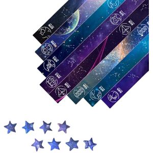 Sicheii Lot de 540 Feuilles de Papier Lucky Star 12 Bandes de Papier Origami 8 Motifs pour Fabrication d'Étoiles Origami, Ciel Étoilé Bandes de Papier Pliables pour Loisirs Créatifs A - Publicité Sicheii Lot de 540 Feuilles de Papier Lucky Star 12 Bandes de Papier Origami 8 Motifs pour Fabrication d'Étoiles Origami, Ciel Étoilé Bandes de Papier Pliables pour Loisirs Créatifs A - Publicité