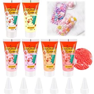 HapDeFu Colle Crème, Kit de 6 Couleurs pour Travaux Manuels, Artisanat, Scrapbooking, Bijoux, Nail Art, Gâteau, Papeterie, Téléphone Portable, Argile, Lampes Artisanales, Pendentifs - Publicité HapDeFu Colle Crème, Kit de 6 Couleurs pour Travaux Manuels, Artisanat, Scrapbooking, Bijoux, Nail Art, Gâteau, Papeterie, Téléphone Portable, Argile, Lampes Artisanales, Pendentifs - Publicité