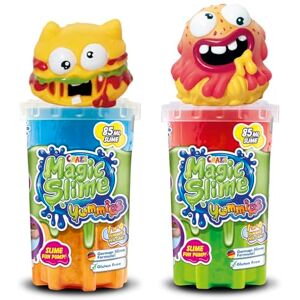 CRAZE Magic Slime YUMMIES 2er Pack Slime pour Enfants aux Couleurs néon – 2X 85 ML avec Personnages à Ventouse, sans résidus - Publicité CRAZE Magic Slime YUMMIES 2er Pack Slime pour Enfants aux Couleurs néon – 2X 85 ML avec Personnages à Ventouse, sans résidus - Publicité