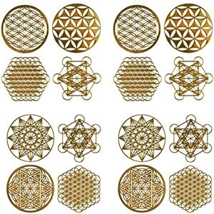 CAIONPLE 16 PièCes/Ensemble MéTal éNergie DéCor Autocollant Fleur de Vie FêTe des Enfants Cadeaux 7 Chakra Cuivre éNergie Tour Orgonite Autocollants - Publicité CAIONPLE 16 PièCes/Ensemble MéTal éNergie DéCor Autocollant Fleur de Vie FêTe des Enfants Cadeaux 7 Chakra Cuivre éNergie Tour Orgonite Autocollants - Publicité