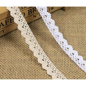 Yulakes 10 Mètre Vintage Lace Ribbon Bande de Dentelle Blanche Crochet Braid Lace Costume de Carte de Couture Scrapbooking Boîte Cadeau Décoration 2cm Largeur-Y02011 (Beige) - Publicité Yulakes 10 Mètre Vintage Lace Ribbon Bande de Dentelle Blanche Crochet Braid Lace Costume de Carte de Couture Scrapbooking Boîte Cadeau Décoration 2cm Largeur-Y02011 (Beige) - Publicité
