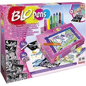 Lansay BLOPENS Super Centre d'Activités Féeriques Atelier de Dessins et Coloriages Blopens pour Enfants dès 5 Ans 13 Feutres À Souffler avec Pupitre & 16 Pochoirs & 16 Feuilles de Dessin - Publicité Lansay BLOPENS Super Centre d'Activités Féeriques Atelier de Dessins et Coloriages Blopens pour Enfants dès 5 Ans 13 Feutres À Souffler avec Pupitre & 16 Pochoirs & 16 Feuilles de Dessin - Publicité
