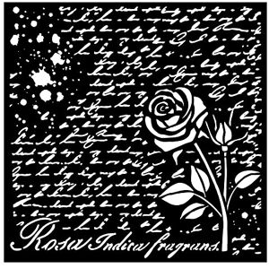 Stamperia Pochoir « Roses Gru - Publicité Stamperia Pochoir « Roses Gru - Publicité