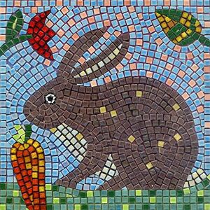 ALEA Mosaic Libérez Votre Créativité, kit diy d'Art en Carreaux de Mosaïque, 20x 20cm Lapin avec carotte - Publicité ALEA Mosaic Libérez Votre Créativité, kit diy d'Art en Carreaux de Mosaïque, 20x 20cm Lapin avec carotte - Publicité
