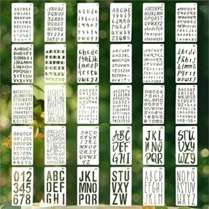 Duoleimi 30 pcs Pochoir Lettres, pochoirs Alphabet pour Journal, Scrapbooking, Gravure sur Bois, Peinture et Dessin - Publicité Duoleimi 30 pcs Pochoir Lettres, pochoirs Alphabet pour Journal, Scrapbooking, Gravure sur Bois, Peinture et Dessin - Publicité