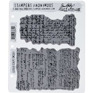 Stampers Anonymous Tim Holtz Cling Stamps 7"X8.5"-Ledger Script - Publicité Stampers Anonymous Tim Holtz Cling Stamps 7"X8.5"-Ledger Script - Publicité