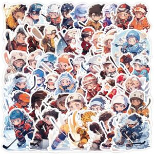 Tuyatezhi Lot de 50 autocollants de hockey sur glace pour filles, garçons, enfants, adolescents, autocollants de sport sur glace pour ordinateur portable, bouteilles d'eau, vélo, skateboard, ordinateur, vinyle - Publicité Tuyatezhi Lot de 50 autocollants de hockey sur glace pour filles, garçons, enfants, adolescents, autocollants de sport sur glace pour ordinateur portable, bouteilles d'eau, vélo, skateboard, ordinateur, vinyle - Publicité